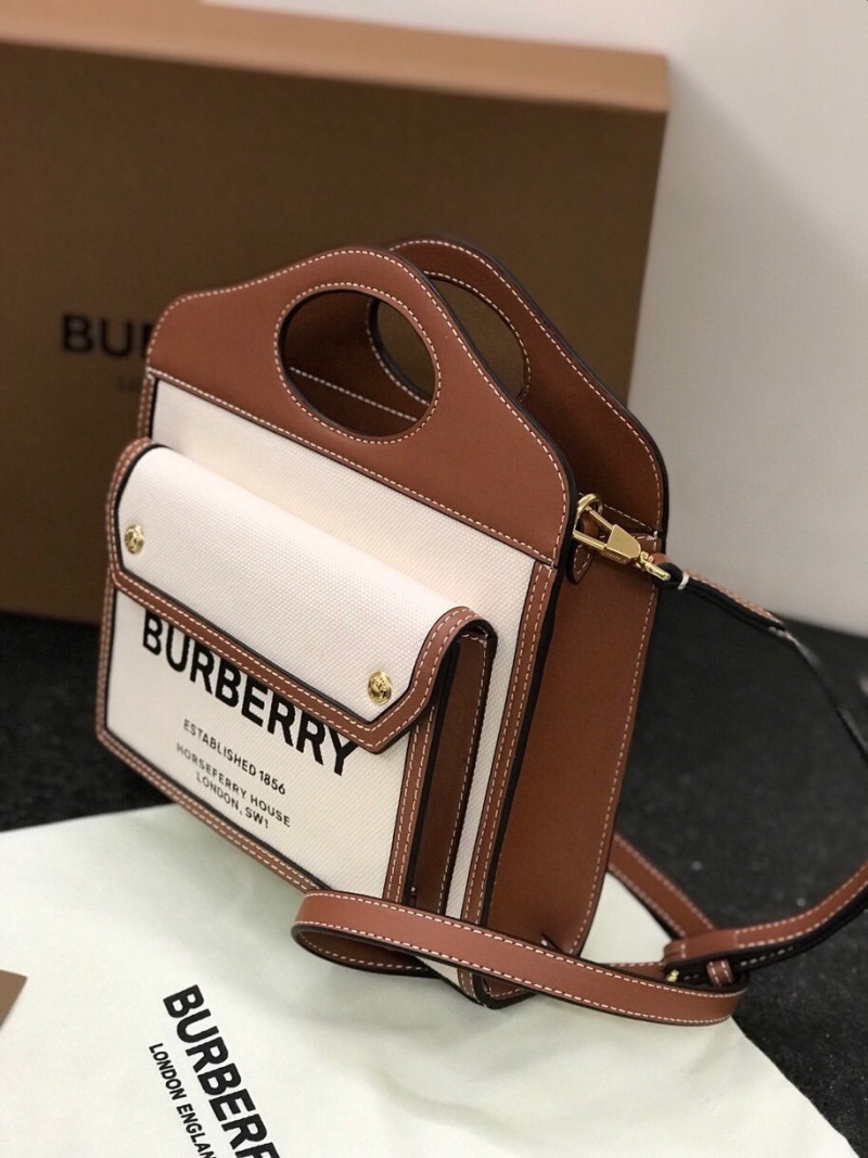 Burberry - Horseferry - Mini Horseferry Canvas and Leather Tote Bag - Image 3