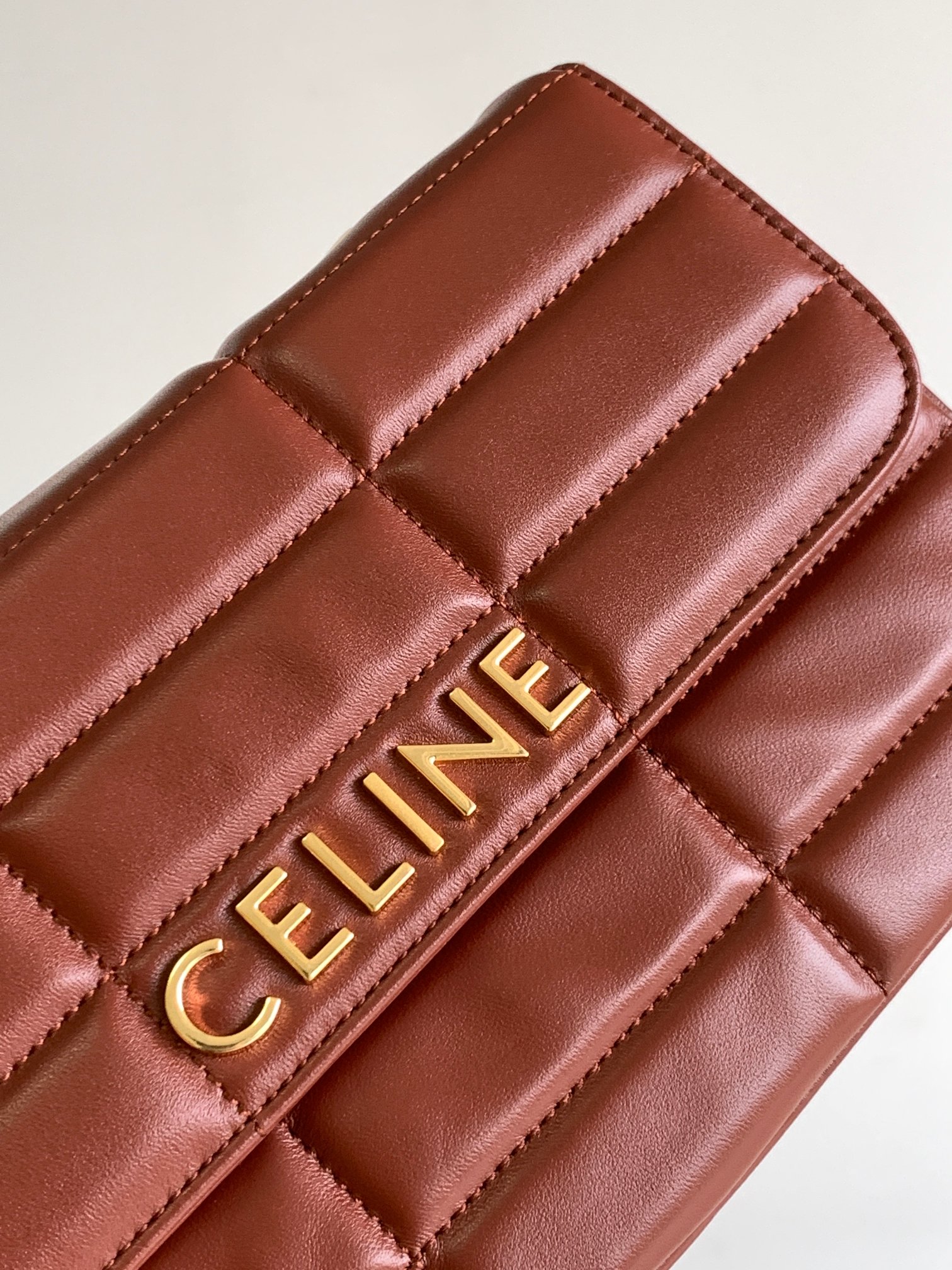 Celine - Matelassé Monochrome - Shoulder Bag - Image 5