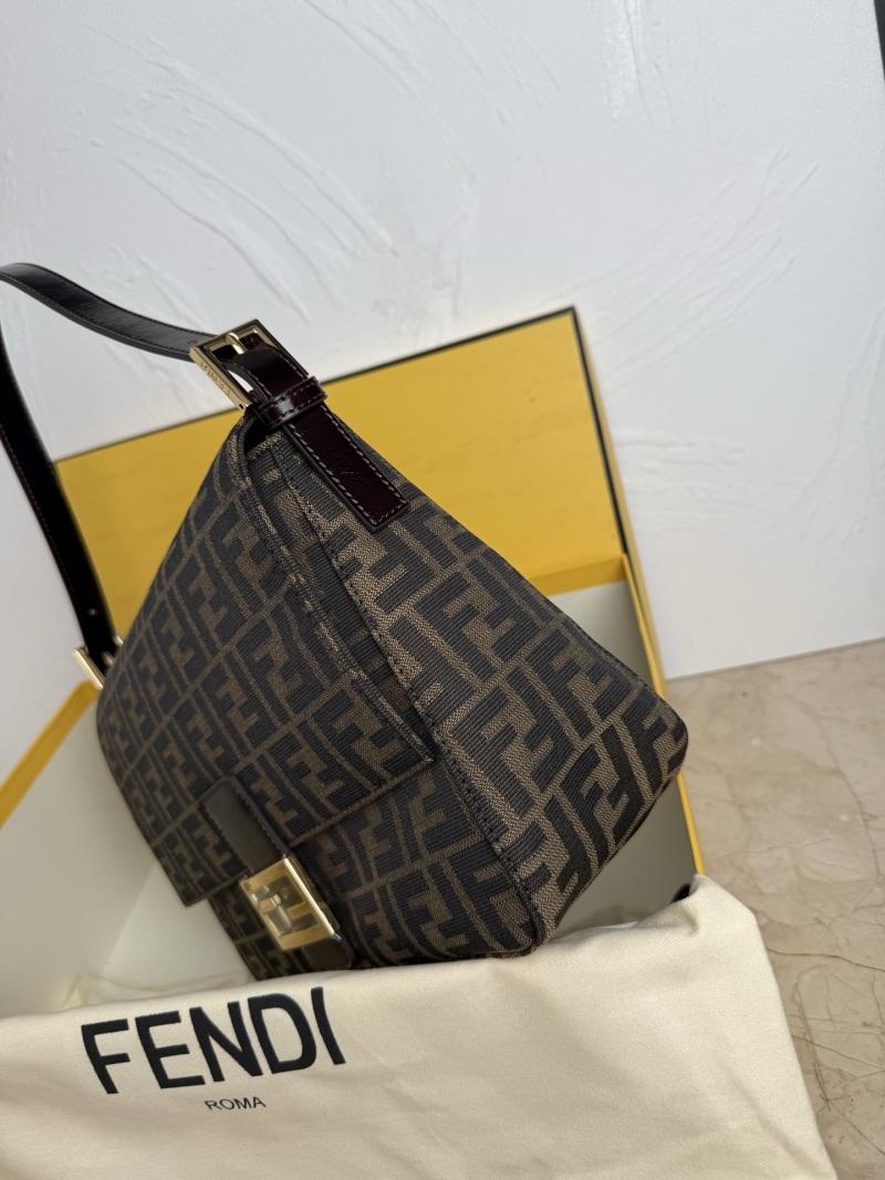 Fendi - Monogram - Monogram Leather Top Handle Shoulder Bag - Image 3