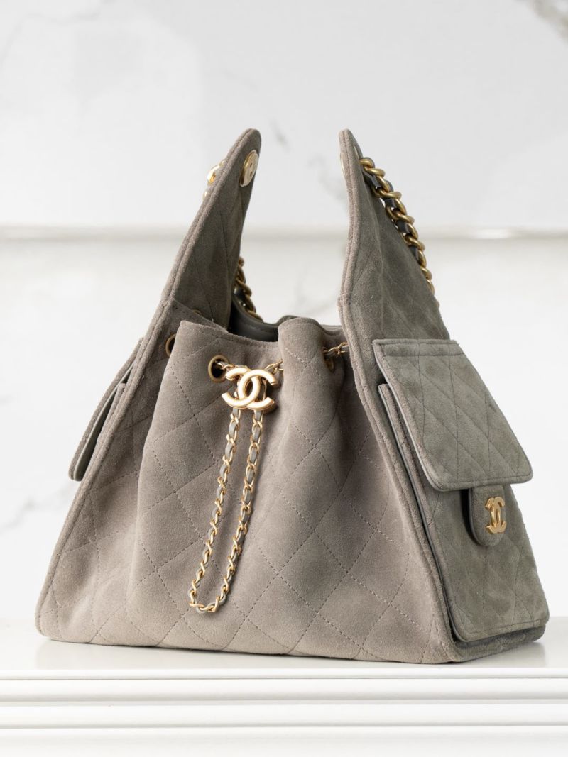 Chanel - Suede - Small Drawstring Bucket Bag - Image 4