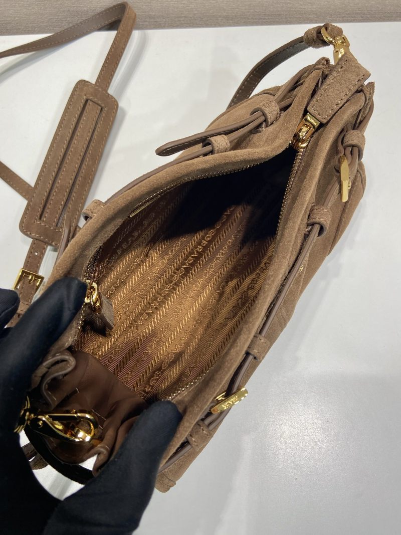 Prada - LuxSoft - Small LuxSoft Suede Crossbody Bag - Image 7