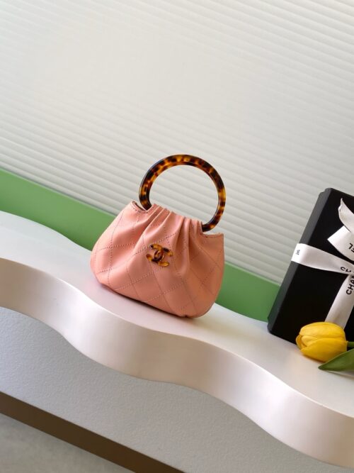 Chanel - Check - Small Check Leather Top Handle Bag