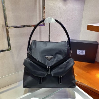 Prada - Signaux - Signaux Nylon and Leather Hobo Bag - Image 2