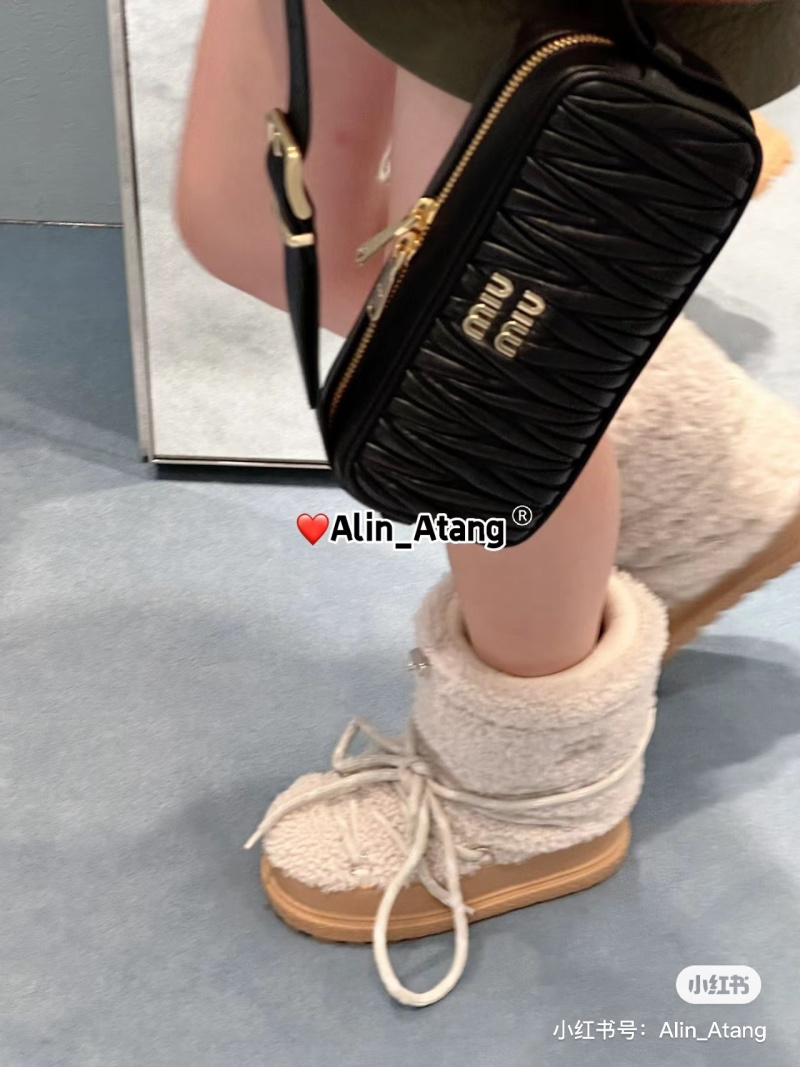 Miu Miu - Embossed Logo Leather Crossbody Bag - Image 2
