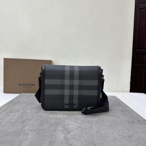 Burberry - Check - Check Leather Shoulder Bag