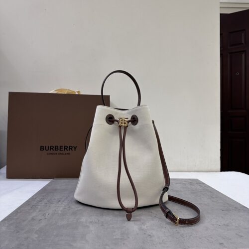 Burberry - TB - TB Canvas Drawstring Bucket Bag