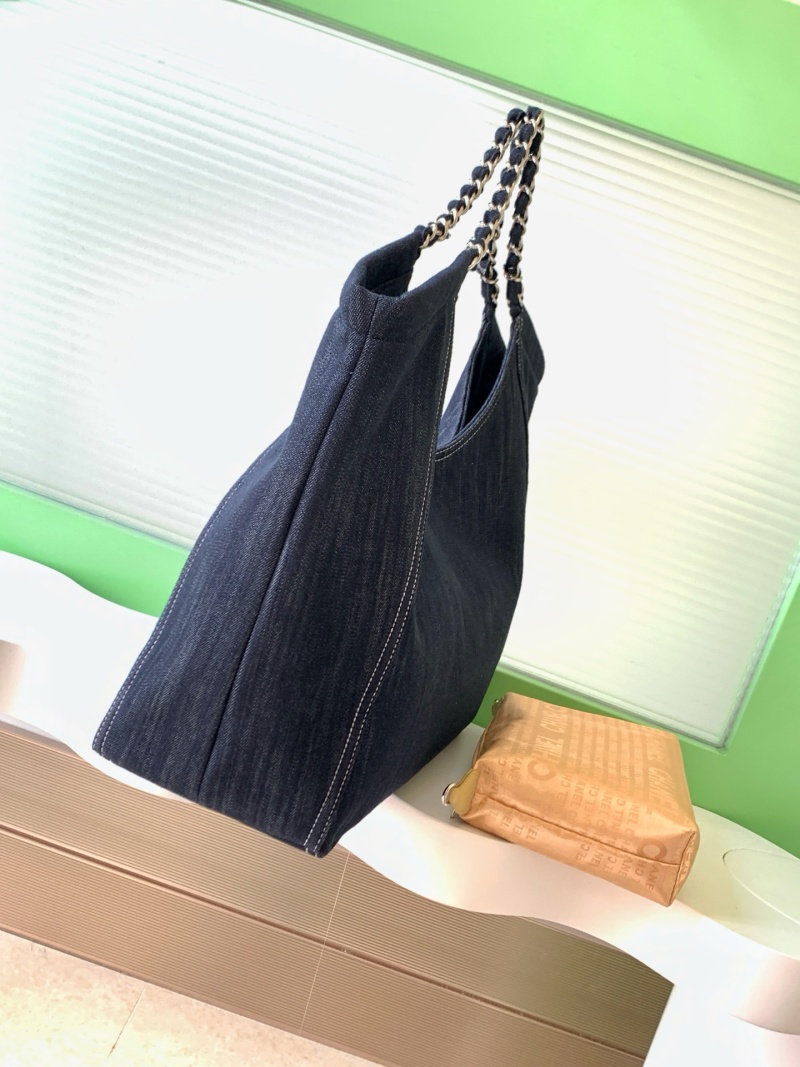 Chanel - Denim - Large Chain Tote Bag - Image 2