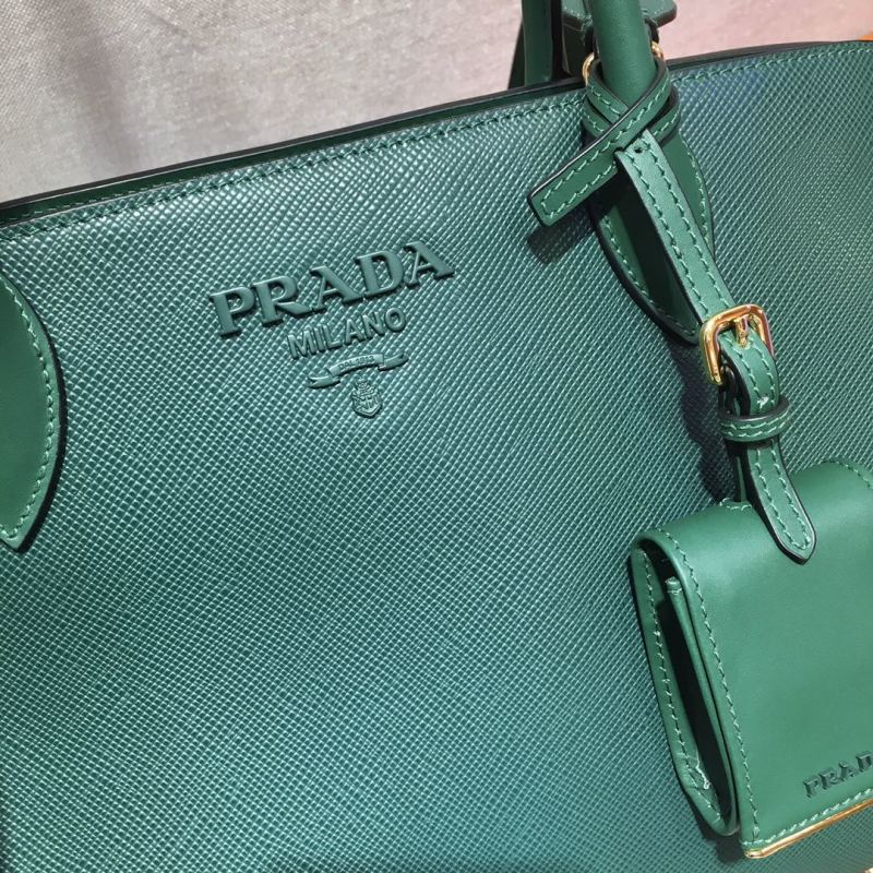 Prada - Monochrome - Medium Saffiano Leather Prada Monochrome Bag - Image 5