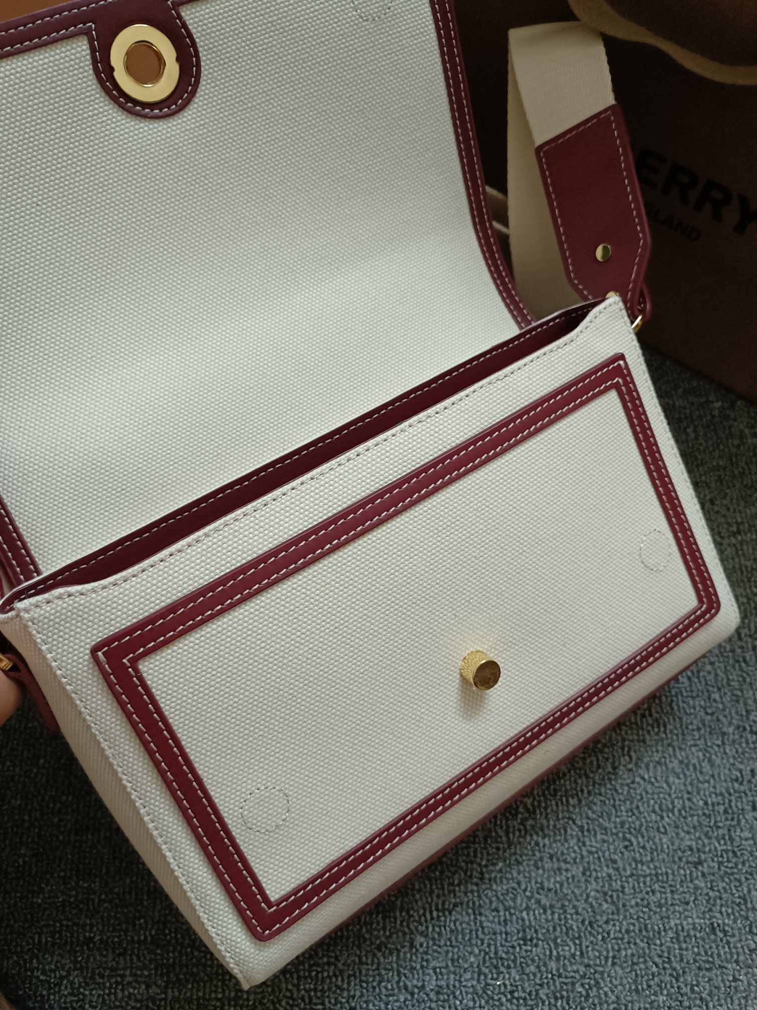 Burberry - Check - Check Leather Backpack - Image 7