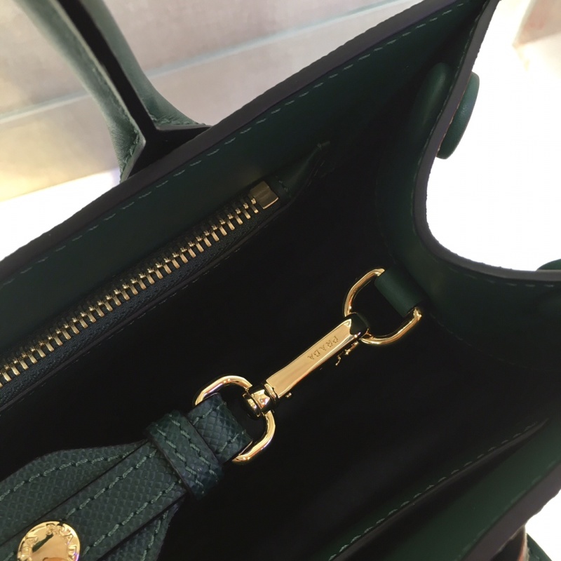 Prada - Monochrome - Medium Saffiano Leather Prada Monochrome Bag - Image 7