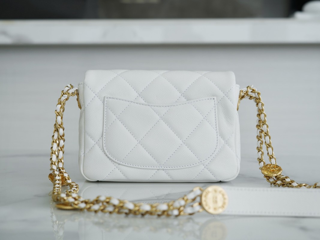 Chanel - CHANEL 22 - CHANEL 22 Leather Chain Box Bag - Image 5