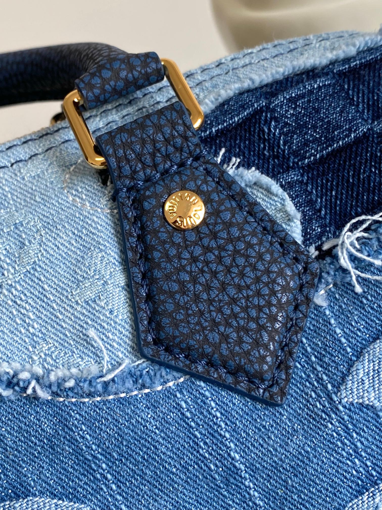 Louis Vuitton - Speedy - Speedy 25 Bandoulière Nigo Monogram Denim - Image 6