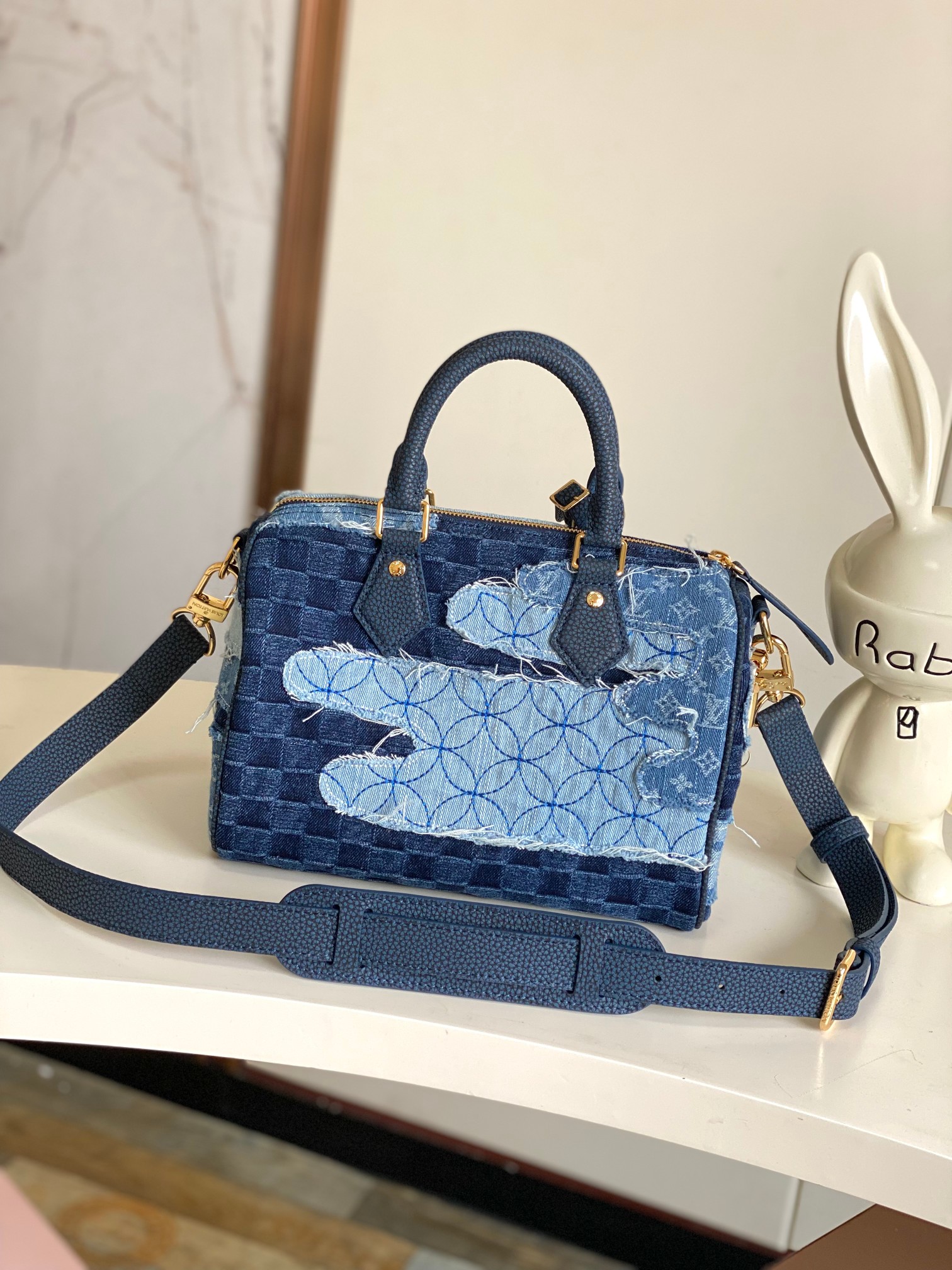 Louis Vuitton - Speedy - Speedy 25 Bandoulière Nigo Monogram Denim - Image 3