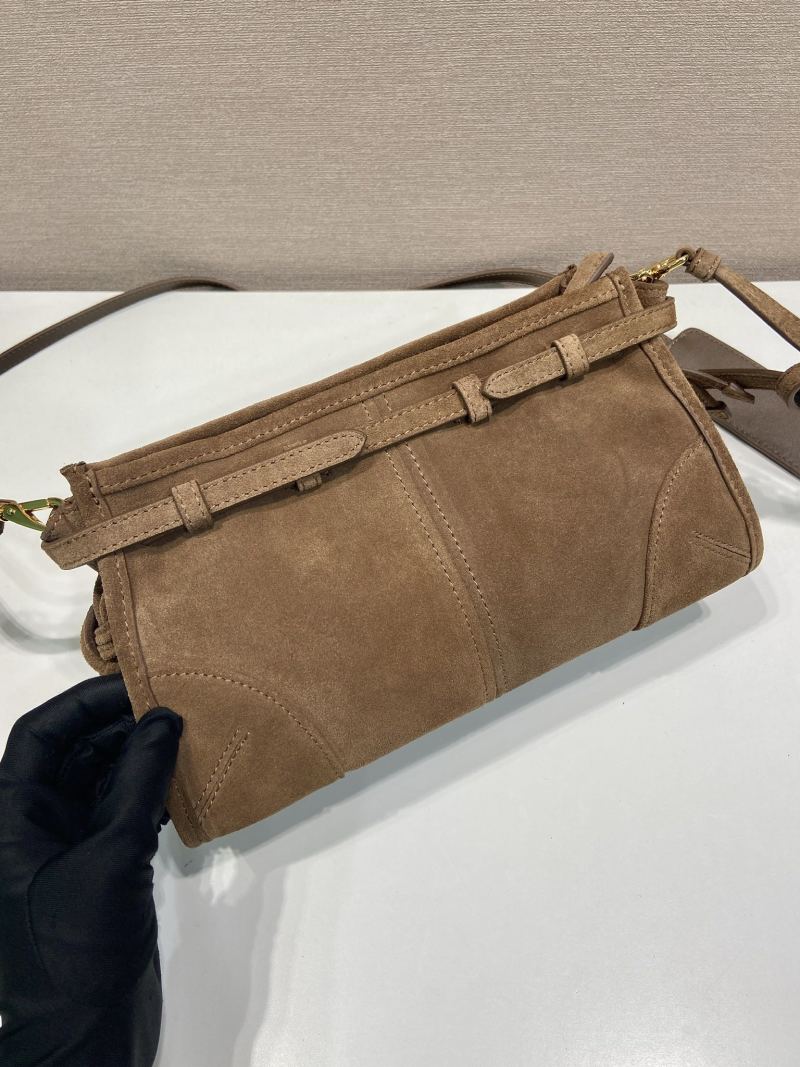 Prada - LuxSoft - Small LuxSoft Suede Crossbody Bag - Image 4