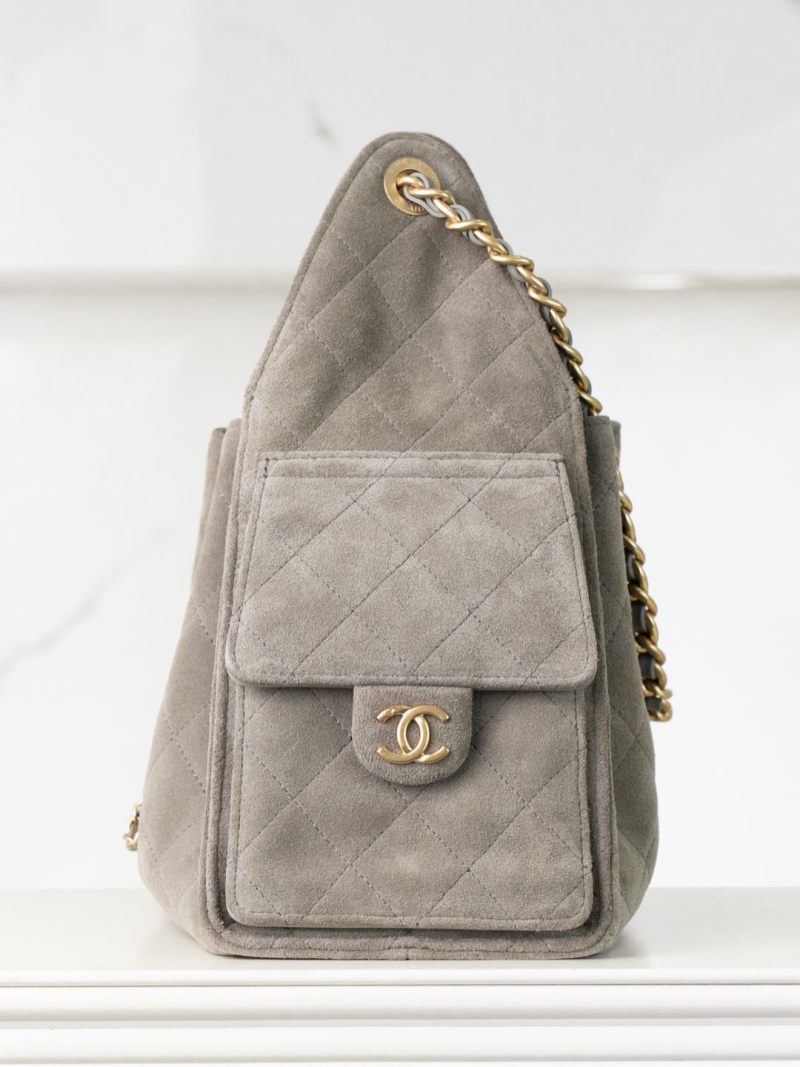 Chanel - Suede - Small Drawstring Bucket Bag - Image 5