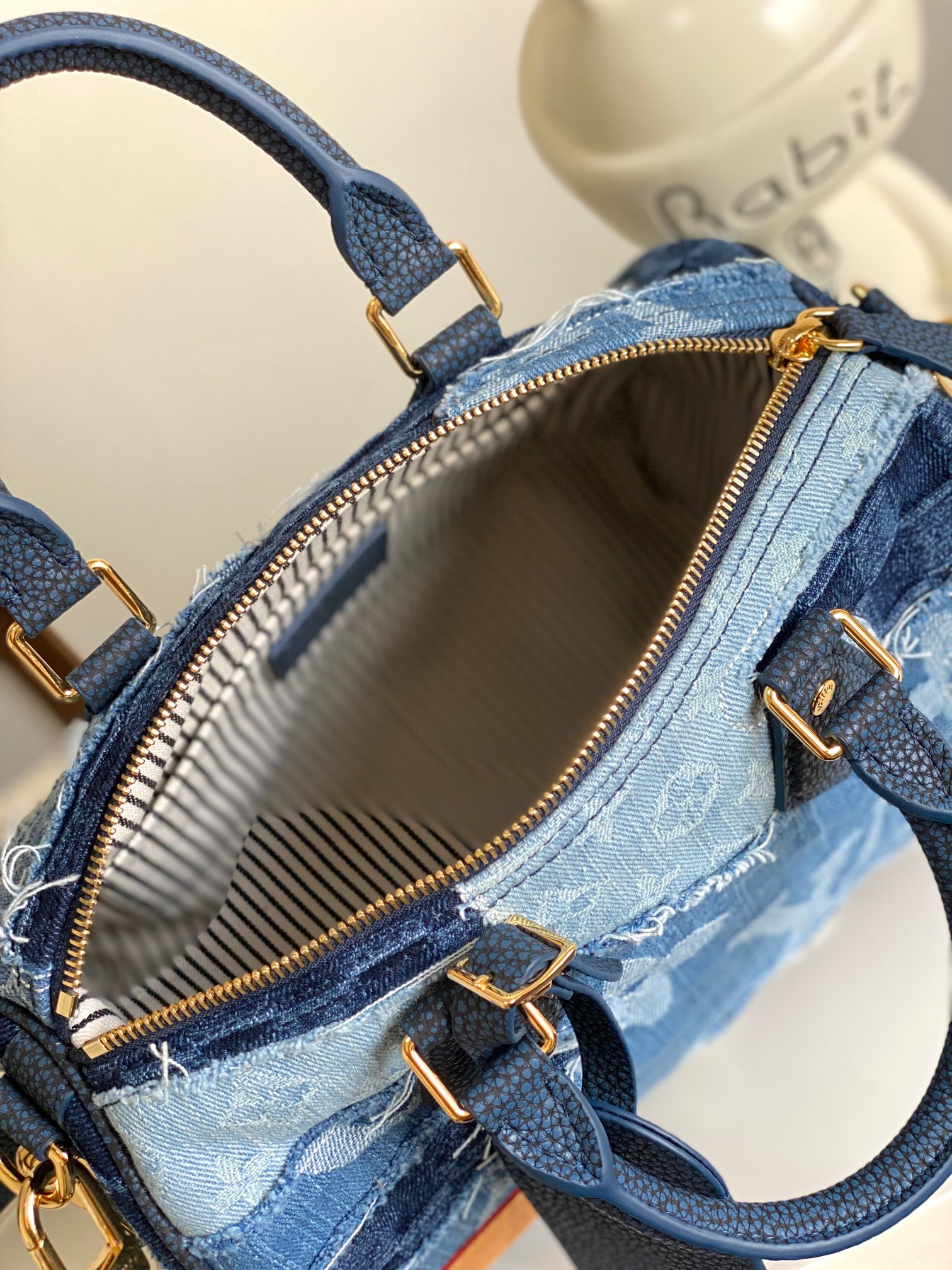 Louis Vuitton - Speedy - Speedy 25 Bandoulière Nigo Monogram Denim - Image 8